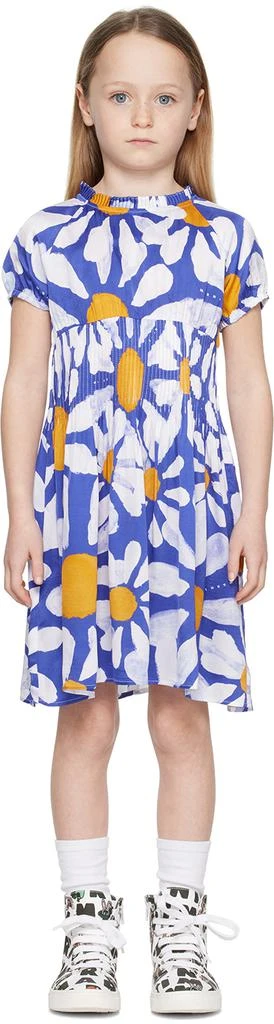 商品Marni|Kids Blue Floral Dress,价格¥554,第1张图片