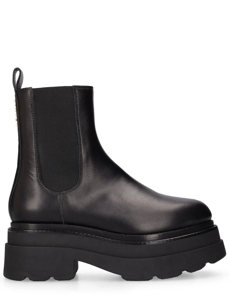 商品Alexander Wang|75mm Carter Platform Leather Ankle Boots,价格¥3447,第1张图片