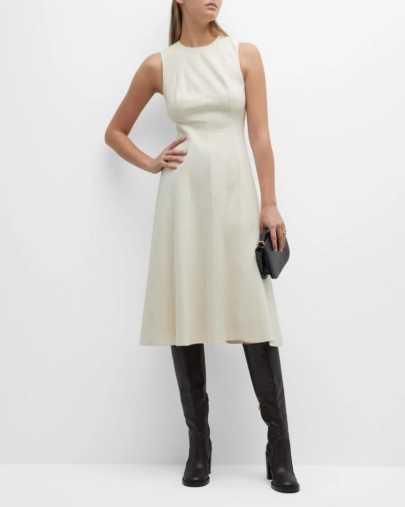 商品Vince|Sleeveless Paneled Crewneck Midi Dress,价格¥1713,第1张图片