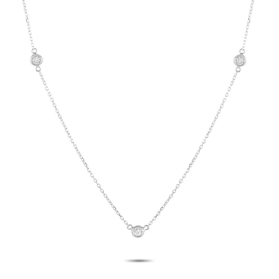 商品LB Exclusive|14K White Gold 0.20 ct Diamond Necklace,价格¥2748,第1张图片