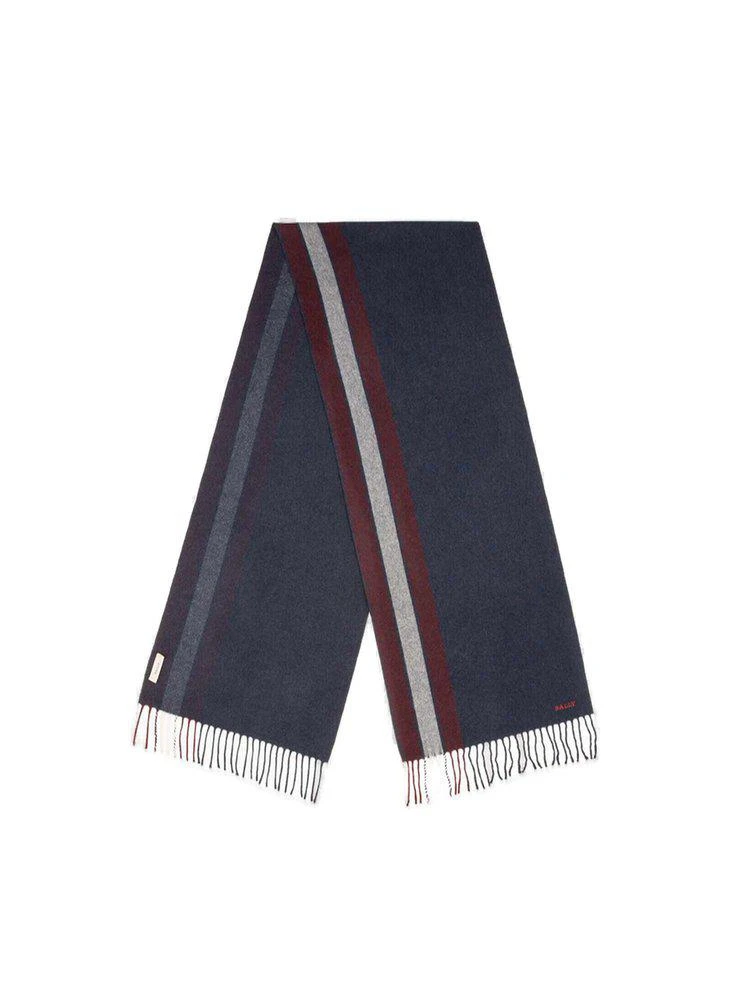商品Bally|Bally Striped Fringed Scarf,价格¥924,第1张图片