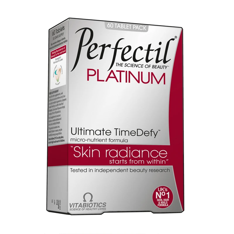 商品Vitabiotics|Vitabiotics 维百莱 铂金胶原蛋白葡萄籽精华维生素片 60片,价格¥423,第1张图片