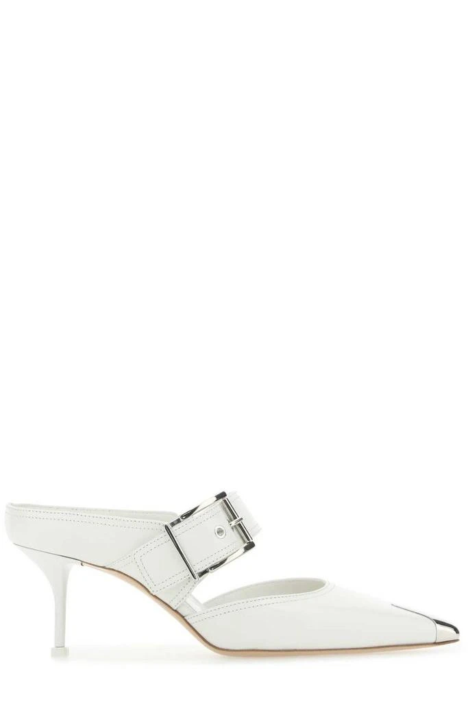 商品Alexander McQueen|Alexander McQueen Pointed-Toe Heeled Mules,价格¥4098,第1张图片