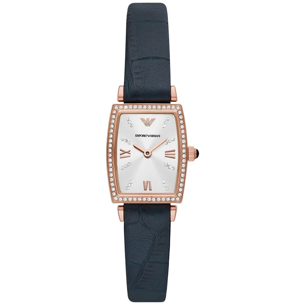 商品Emporio Armani|Women's Gianni T-Bar Rose Gold-Tone Stainless Steel Strap Watch 22mm,价格¥2358,第1张图片