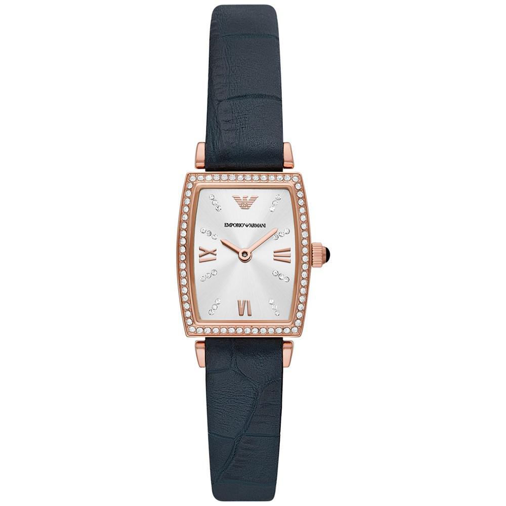 商品Emporio Armani|Women's Gianni T-Bar Rose Gold-Tone Stainless Steel Strap Watch 22mm,价格¥2280,第1张图片