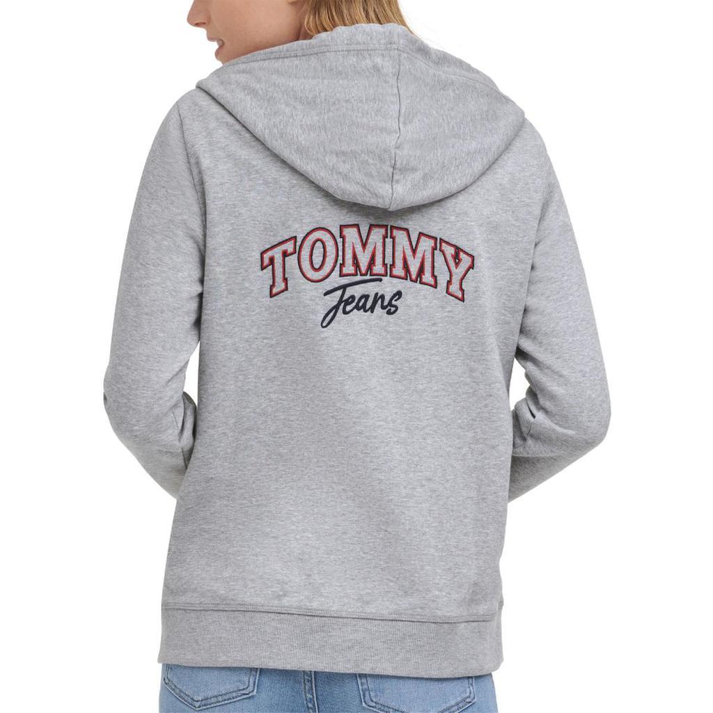 商品Tommy Jeans|Tommy Jeans Womens Logo Heathered Zip Hoodie,价格¥332,第4张图片详细描述