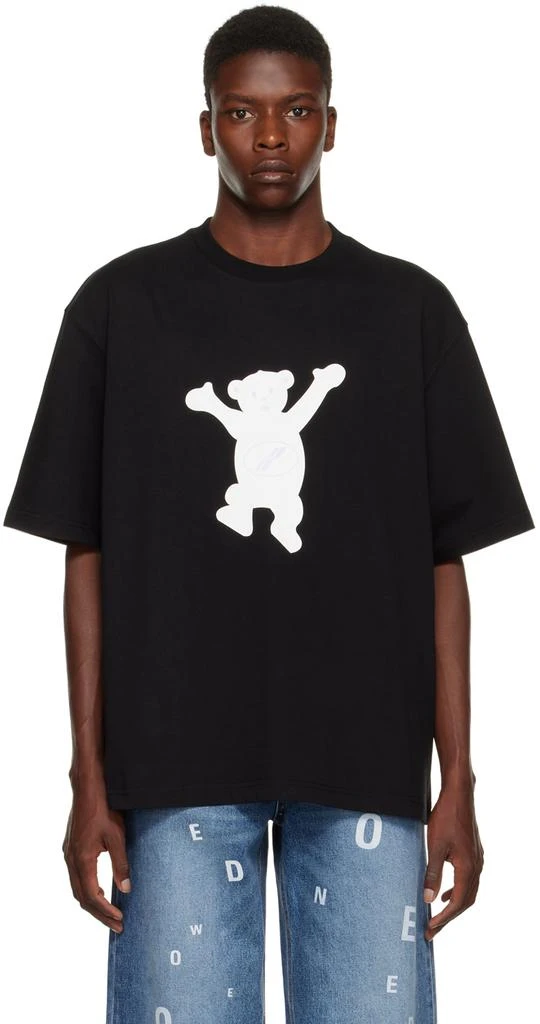 商品We11done|Black Teddy T-Shirt,价格¥1639,第1张图片