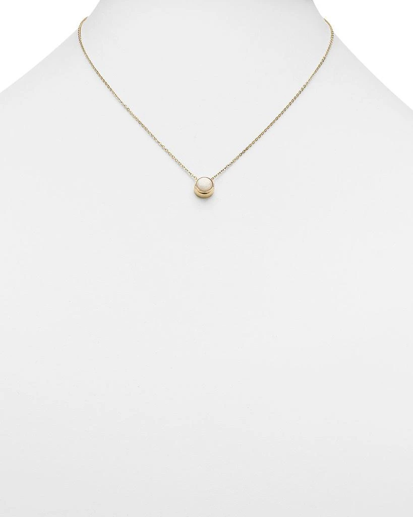 Opal Bezel Set Pendant Necklace in 14K Yellow Gold, 18" 商品