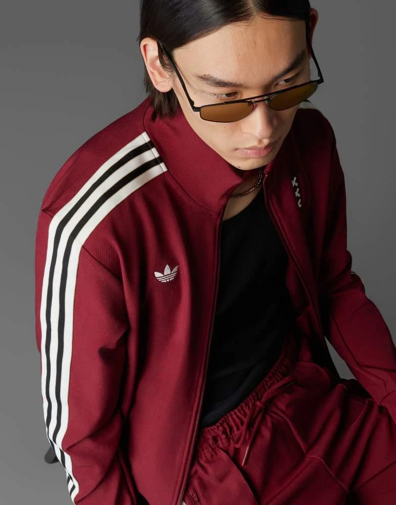 商品Adidas|adidas Originals Ajax amsterdam anniversary track top in team coll burgundy 2,价格¥985,第3张图片详细描述