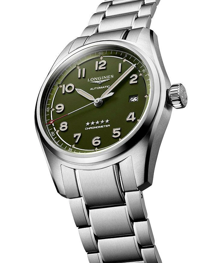 商品Longines|Spirit Green Stainless Steel Watch, 40mm,价格¥19294,第3张图片详细描述