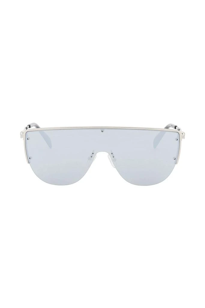 商品Alexander McQueen|Alexander mcqueen sunglasses with mirrored lenses and mask-style frame,价格¥2247,第1张图片