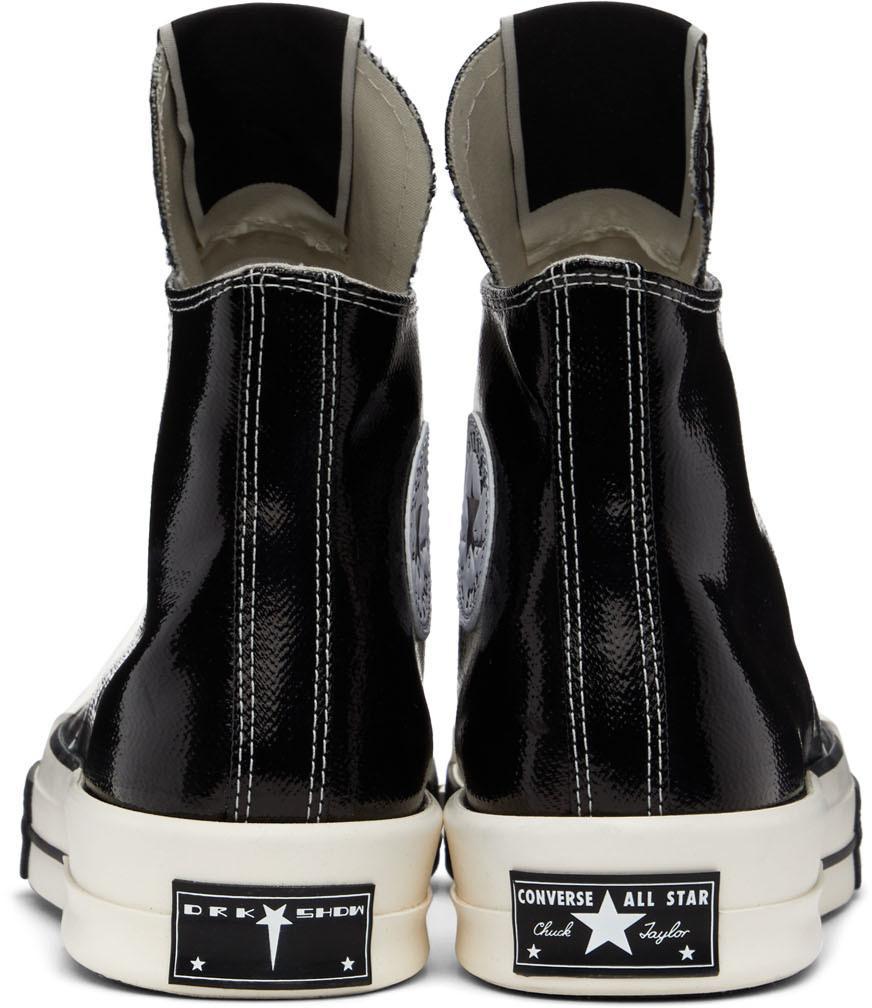 商品Rick Owens|黑色 Converse 联名 Turbodrk Chuck 70 高帮运动鞋,价格¥1405,第4张图片详细描述