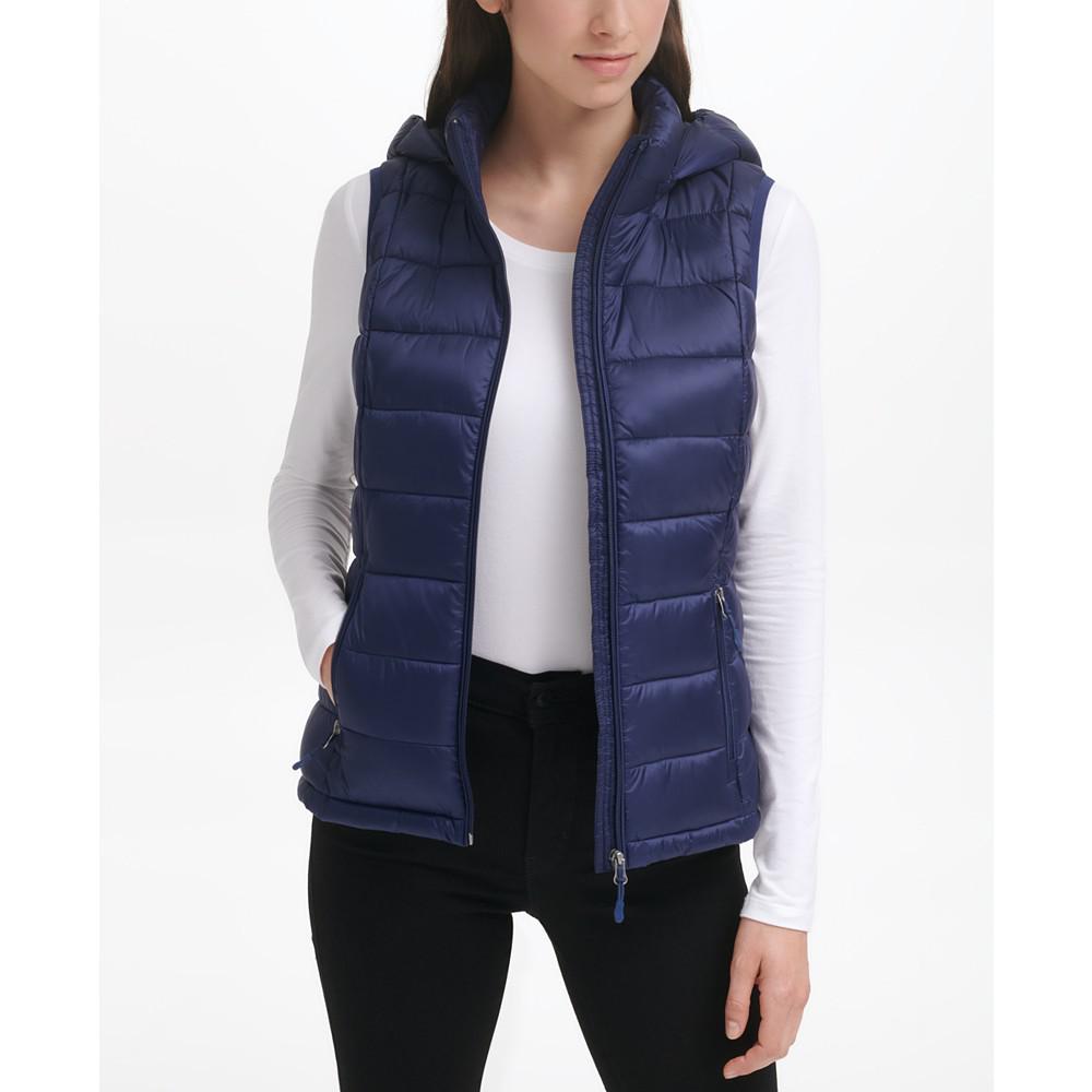 Women's Packable Hooded Down Puffer Vest, Created for Macy's商品第6张图片规格展示