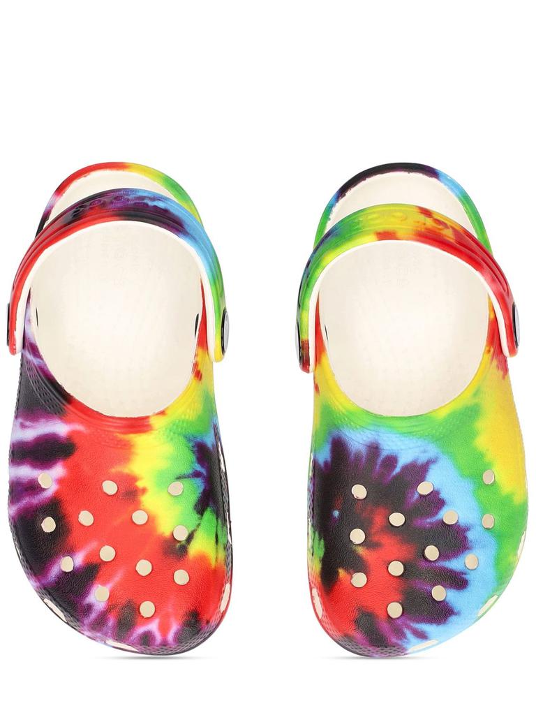 Tie Dye Print Rubber Crocs商品第1张图片规格展示