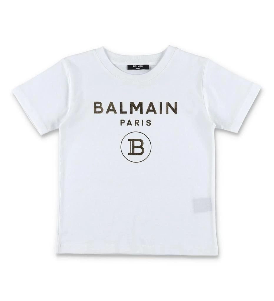 商品Balmain|Balmain Kids Logo Detailed Crewneck T-Shirt,价格¥382,第1张图片