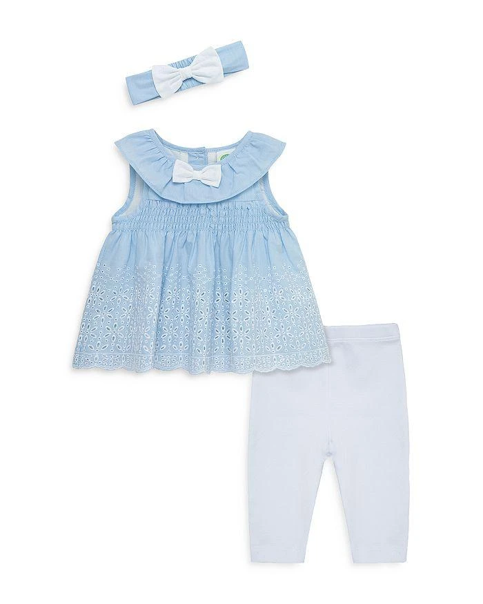 商品Little Me|Girls' Chambray Eyelet Tunic Set & Headband - Baby,价格¥210,第1张图片