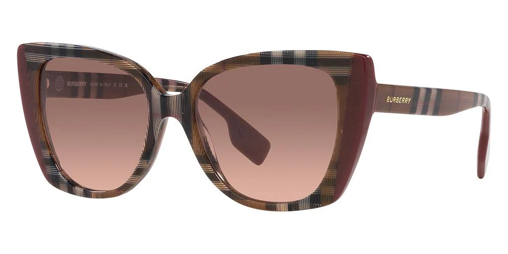 商品Burberry|Meryl Pink Gradient Dark Brown Cat Eye Ladies Sunglasses BE4393 405413 54,价格¥721,第1张图片
