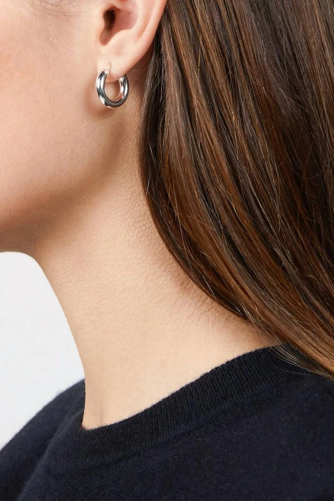 商品Vermeer Studio|Small Everyday Hoops in Silver,价格¥595,第2张图片详细描述