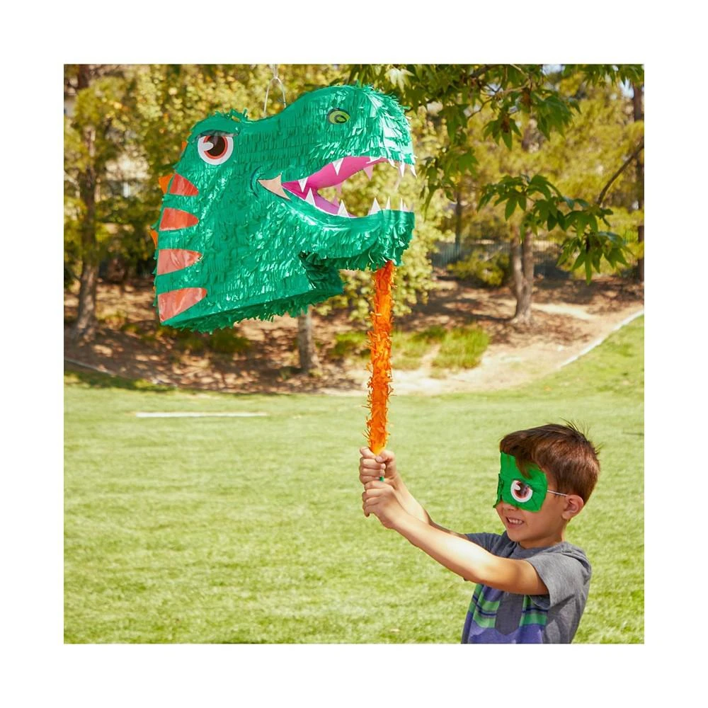 商品Blue Panda|Large Dinosaur Pinata Set with Blindfold and Stick (14 x 20 x 5.5 In, 3 Pieces),价格¥231,第2张图片详细描述