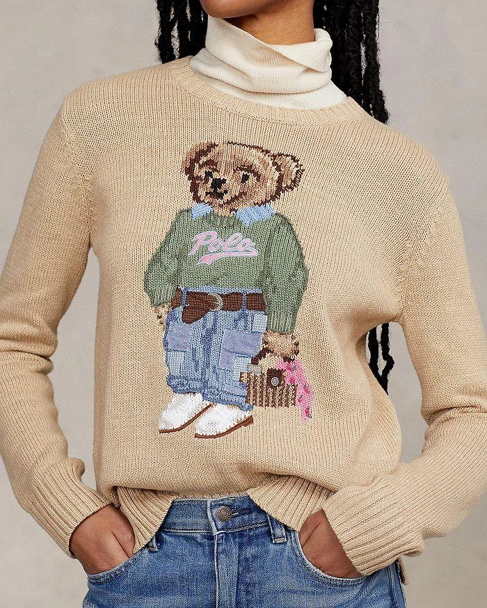 商品Ralph Lauren|Polo Bear Intarsia Knit Cotton Sweater,价格¥2954,第4张图片详细描述