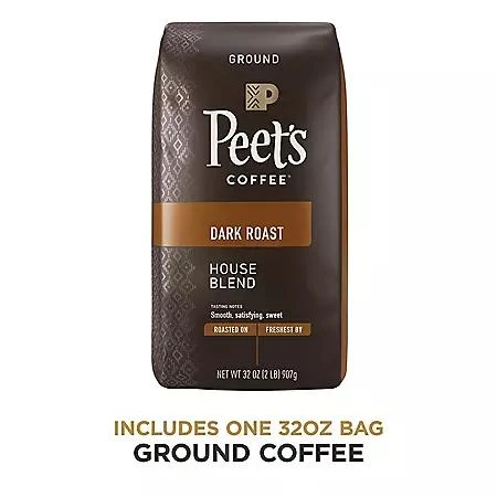 商品Peet's Coffee|皮爷 100％阿拉比卡咖啡粉 (32 oz.) ,价格¥143,第2张图片详细描述