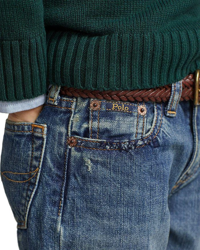 商品Ralph Lauren|Boys' Lynwood Relaxed Fit Distressed Jean - Little Kid,价格¥439,第5张图片详细描述