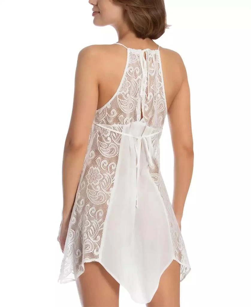 商品Linea Donatella|Flower Child Sheer Lace Chemise Lingerie Nightgown,价格¥244,第3张图片详细描述
