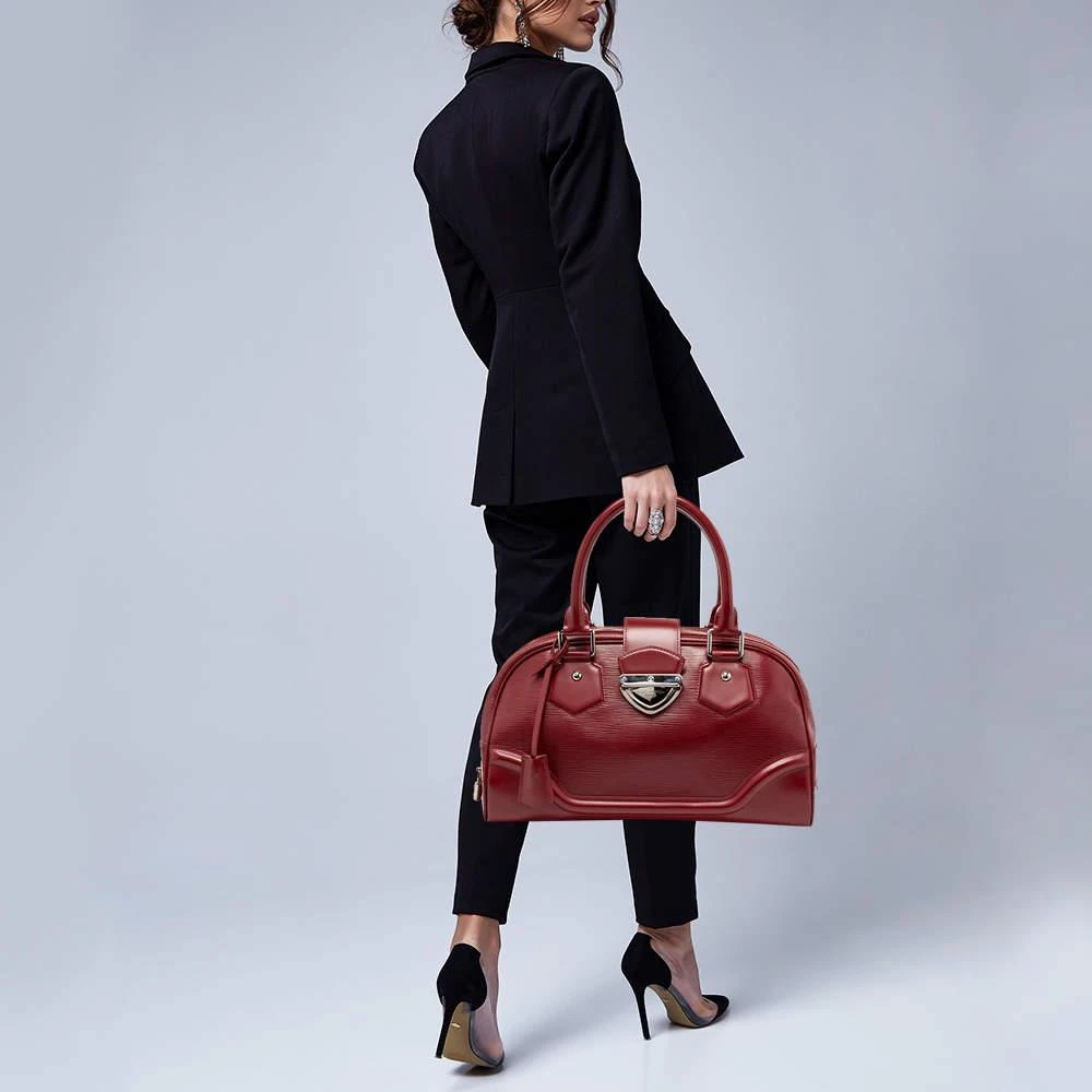 商品[二手商品] Louis Vuitton|Louis Vuitton Rubis Epi Leather Bowling Montaigne GM Bag,价格¥5280,第2张图片详细描述