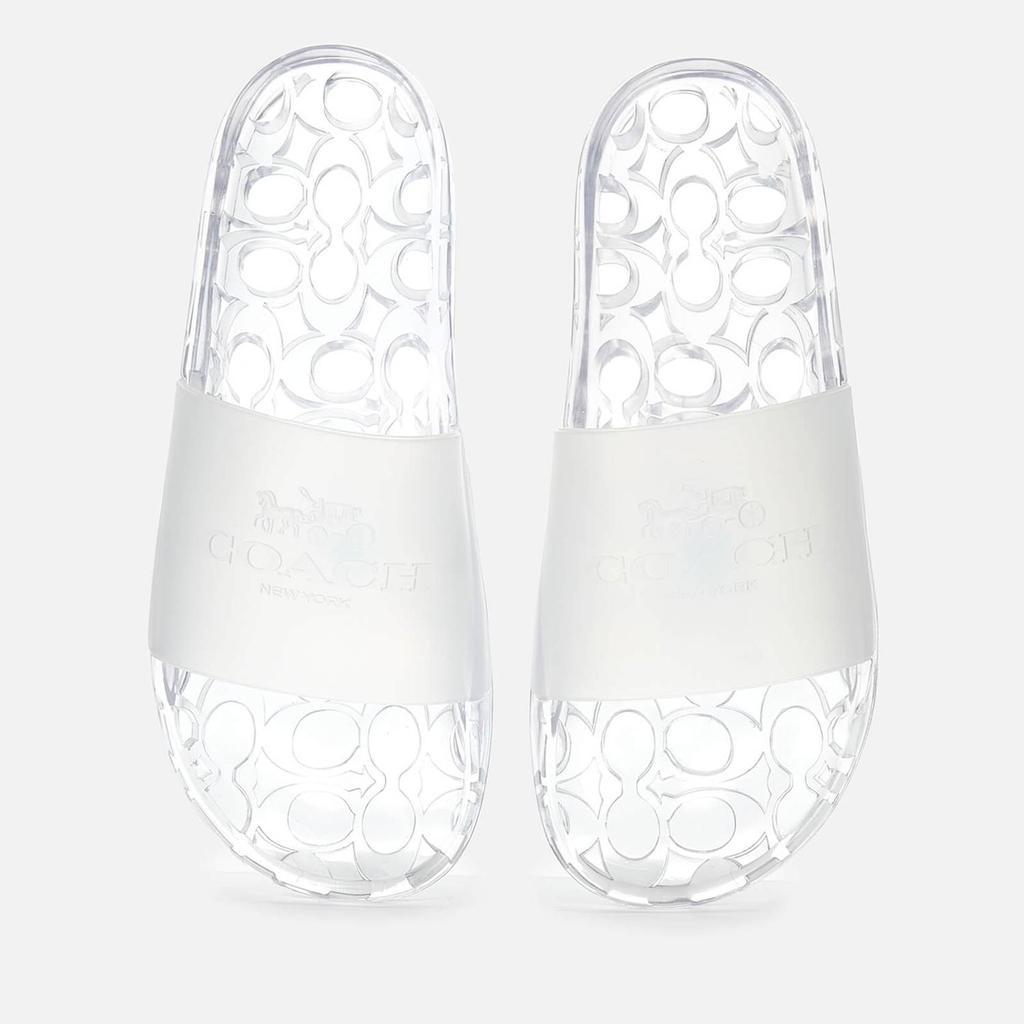商品Coach|Coach Women's Ulyssa Rubber Slide Sandals - Clear,价格¥359,第1张图片
