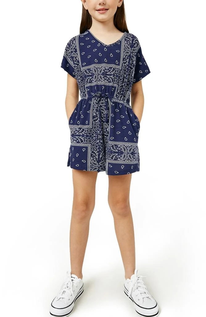 商品Hayden Girls|Kids' Bandanna Print Short Sleeve Romper,价格¥75,第3张图片详细描述