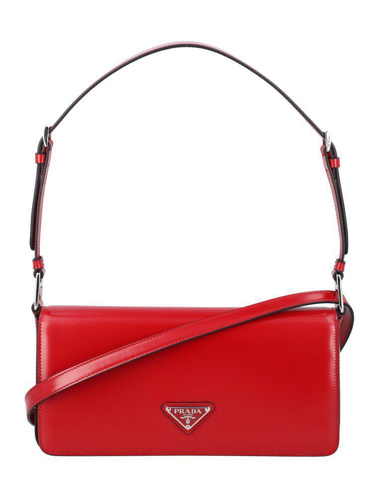 商品Prada|Prada Logo Plaque Shoulder Bag,价格¥12946,第1张图片