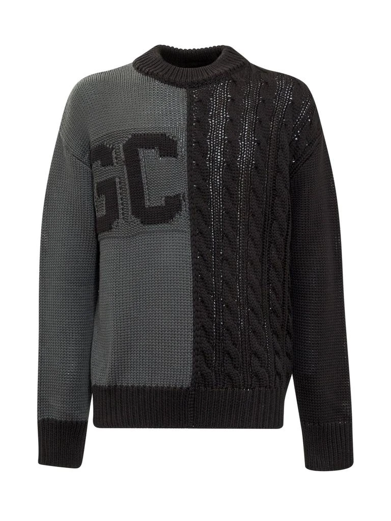 商品GCDS|GCDS Logo Intarsia Cable Knit Sweater,价格¥1599,第1张图片