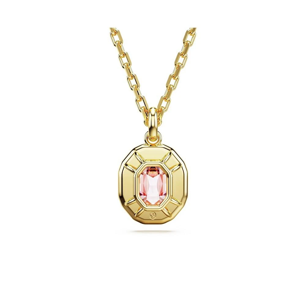 商品Swarovski|Octagon Cut, Pink, Gold-Tone Imber Pendant Necklace,价格¥1462,第4张图片详细描述