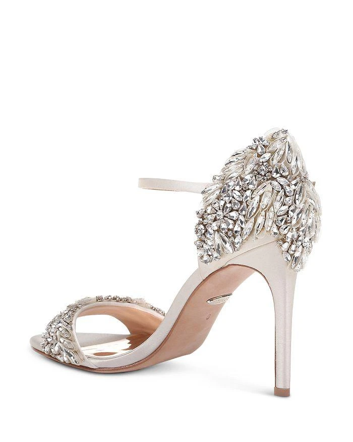 商品Badgley Mischka|Tampa Embellished d'Orsay Ankle Strap Sandals ,价格¥1444,第4张图片详细描述