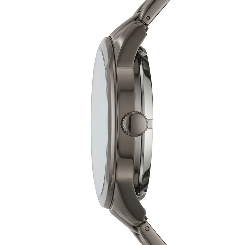 商品Fossil|Men's Flynn Automatic, Gunmetal-Tone Stainless Steel Watch,价格¥1090,第2张图片详细描述