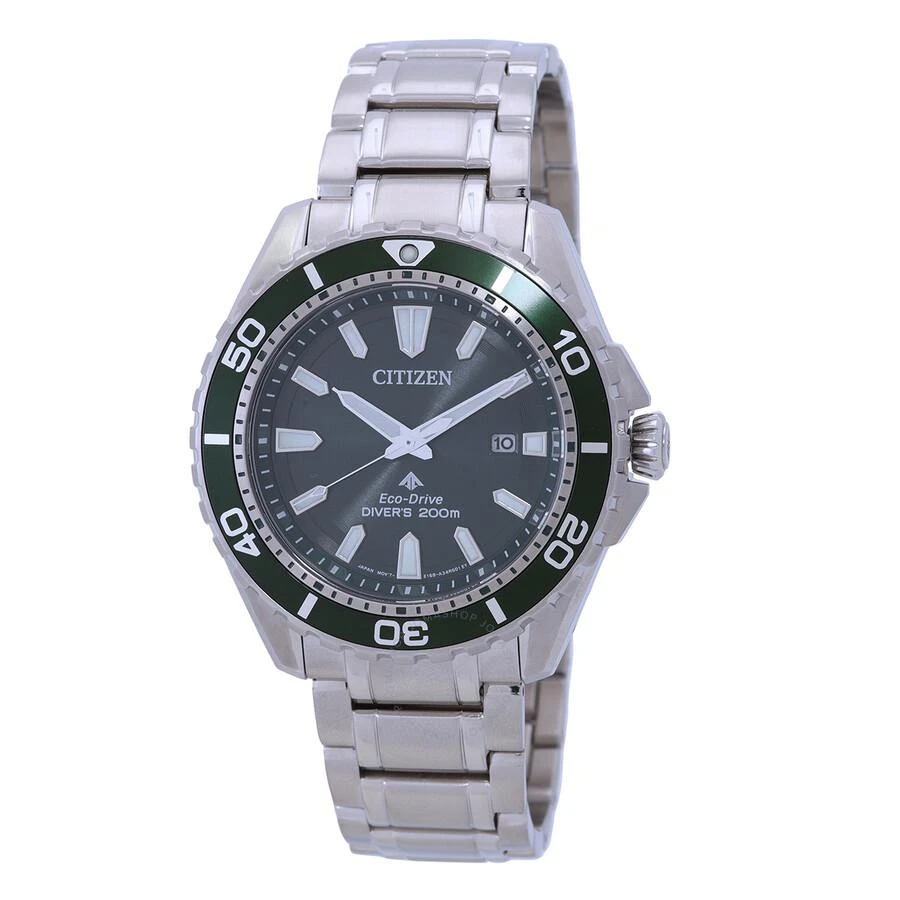 商品Citizen|Promaster Marine Eco-Drive Green Dial Men's Watch BN0199-53X,价格¥1713,第1张图片