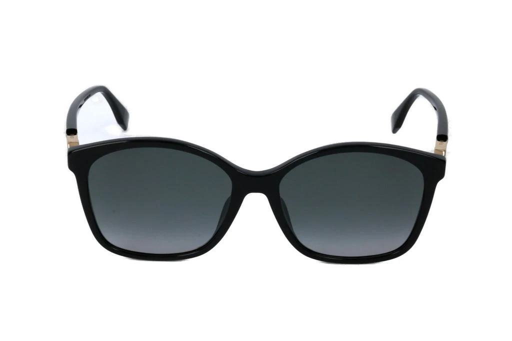商品Fendi|Fendi Eyewear Side-Logo Plaque Rectangle Framed Sunglasses,价格¥957,第1张图片