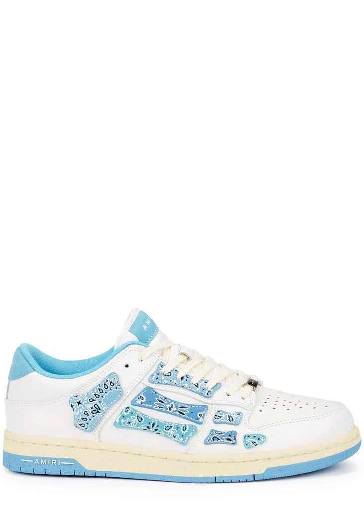 商品AMIRI|Skel bandana-print leather low-top sneakers,价格¥4495,第1张图片