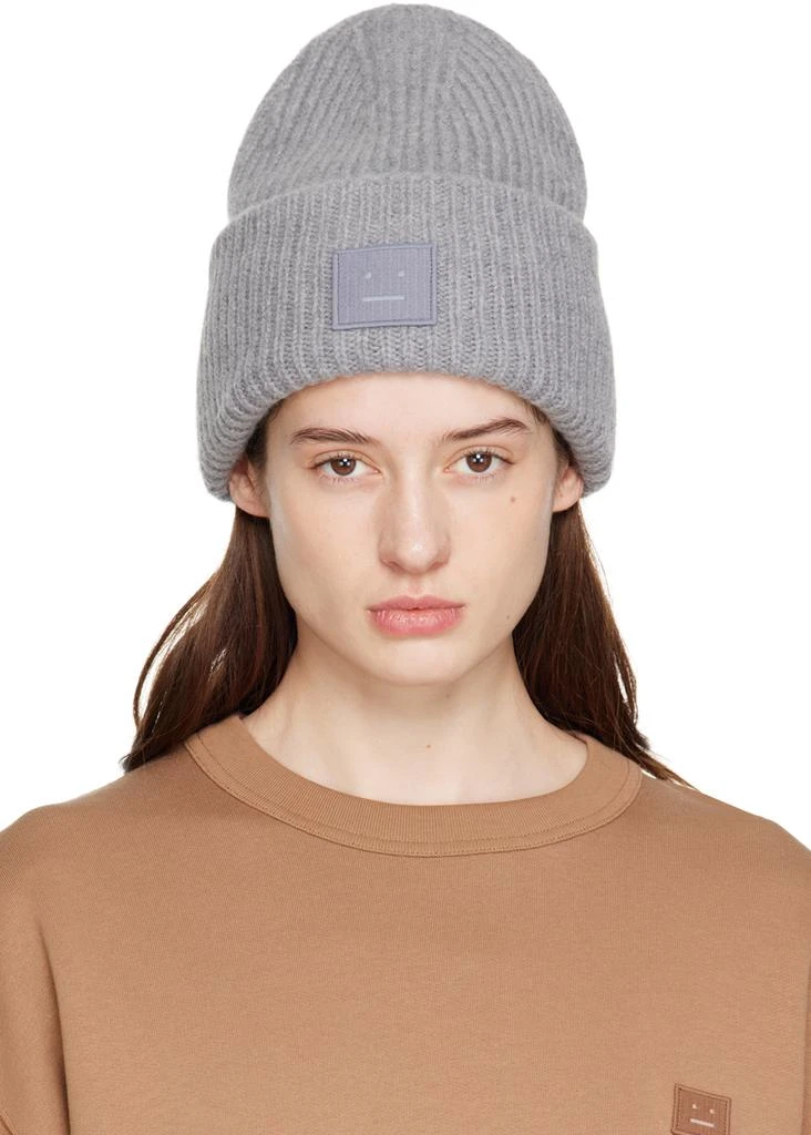 商品Acne Studios|Gray Patch Beanie,价格¥1399,第1张图片