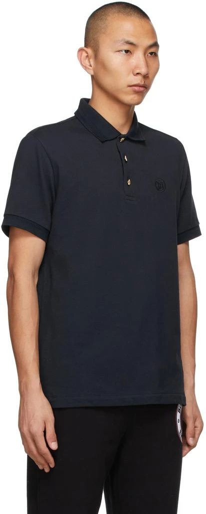 商品Burberry|Navy Button Detail Burton Polo,价格¥2878,第2张图片详细描述