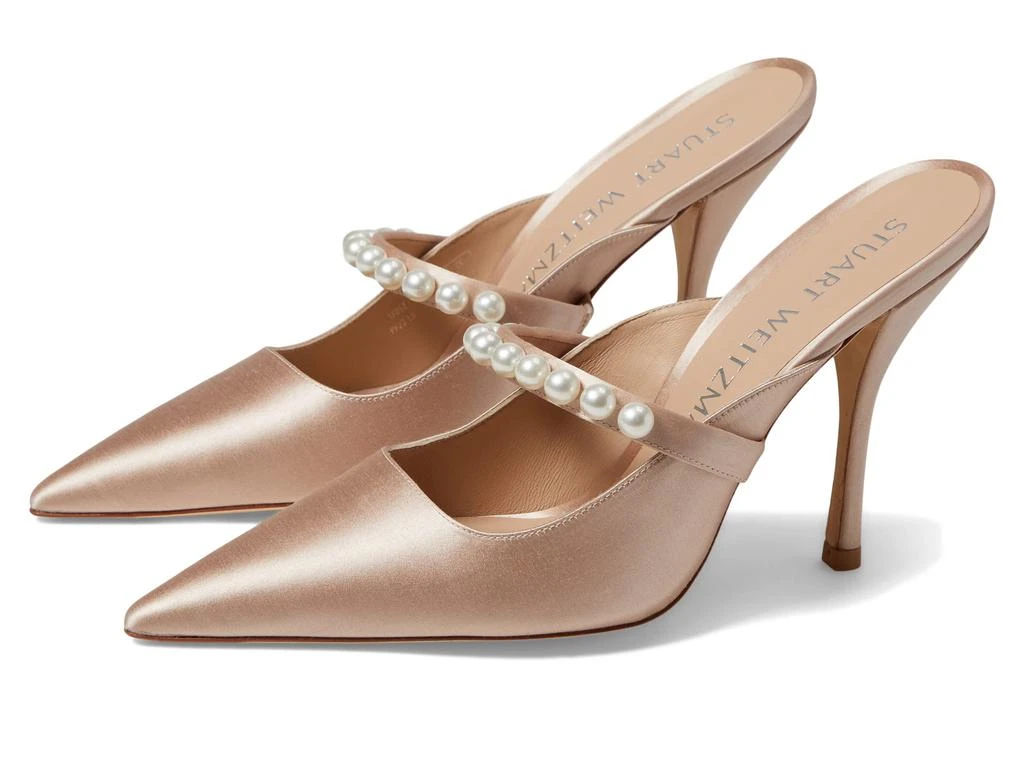 商品Stuart Weitzman|Goldie 100 Mule,价格¥1602,第1张图片