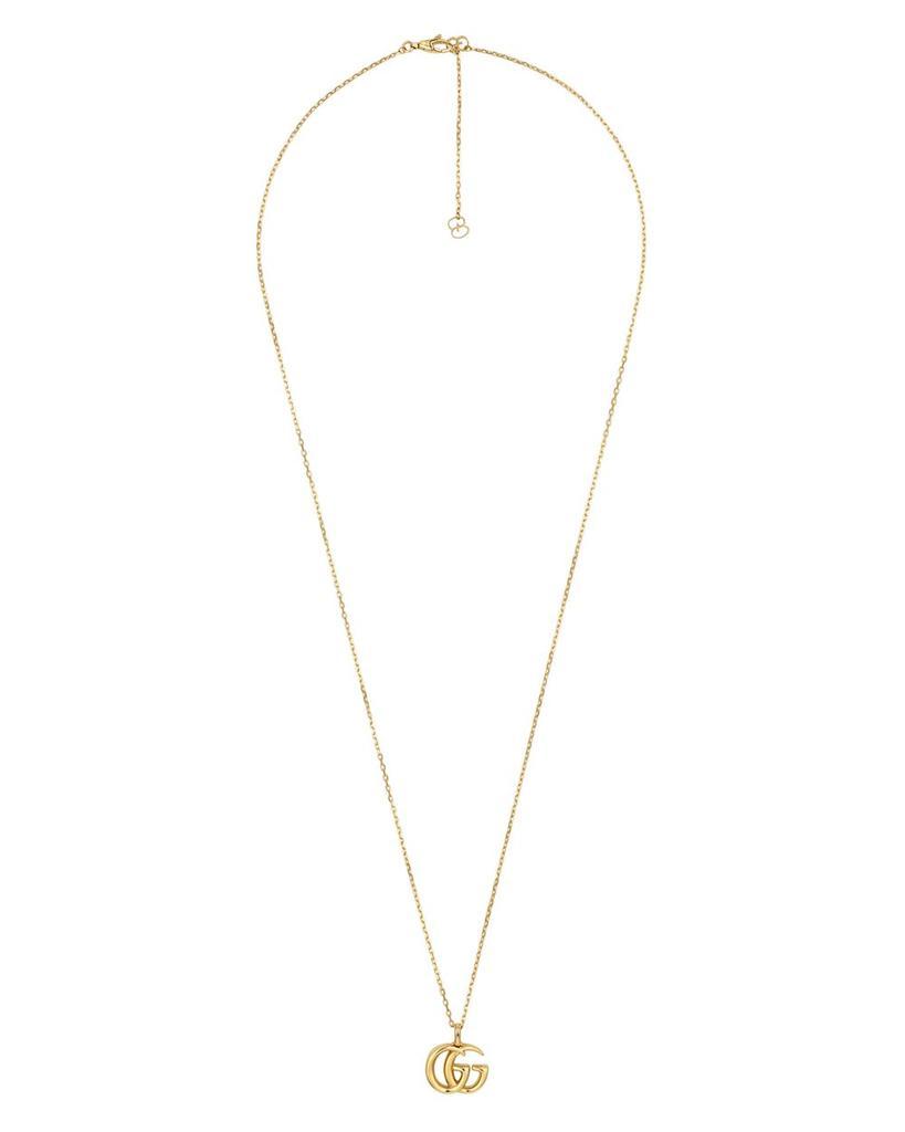 商品Gucci|18K Yellow Gold Running G Pendant Necklace, 25.5",价格¥17125,第1张图片