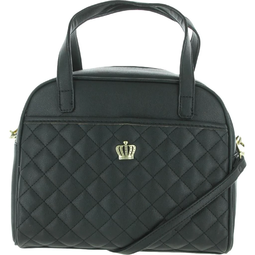 商品Juicy Couture|Juicy Couture Crown Royal Women's Faux Leather Quilted Embellished Convertible Satchel Handbag,价格¥123,第1张图片