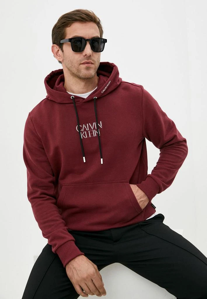 商品Calvin Klein|CALVIN KLEINFelpa Shadow Center Logo K10K107770 Nero Regular Fit,价格¥1090,第1张图片