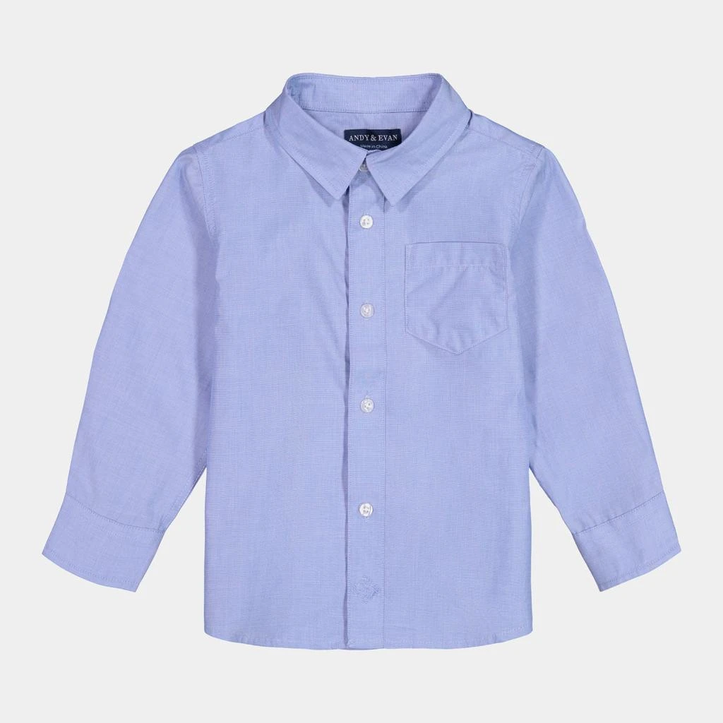 商品Andy & Evan|Boys Chambray Button Down Shirt,价格¥77,第1张图片