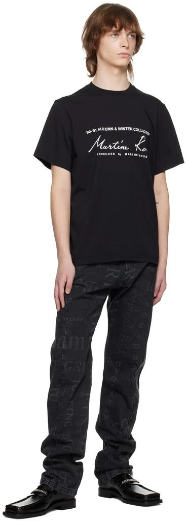 商品Martine Rose|Black Printed T-Shirt,价格¥796,第4张图片详细描述