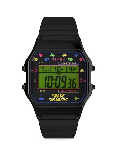 Timex x Space Invaders T80 Stainless Steel Watch商品第1张图片规格展示