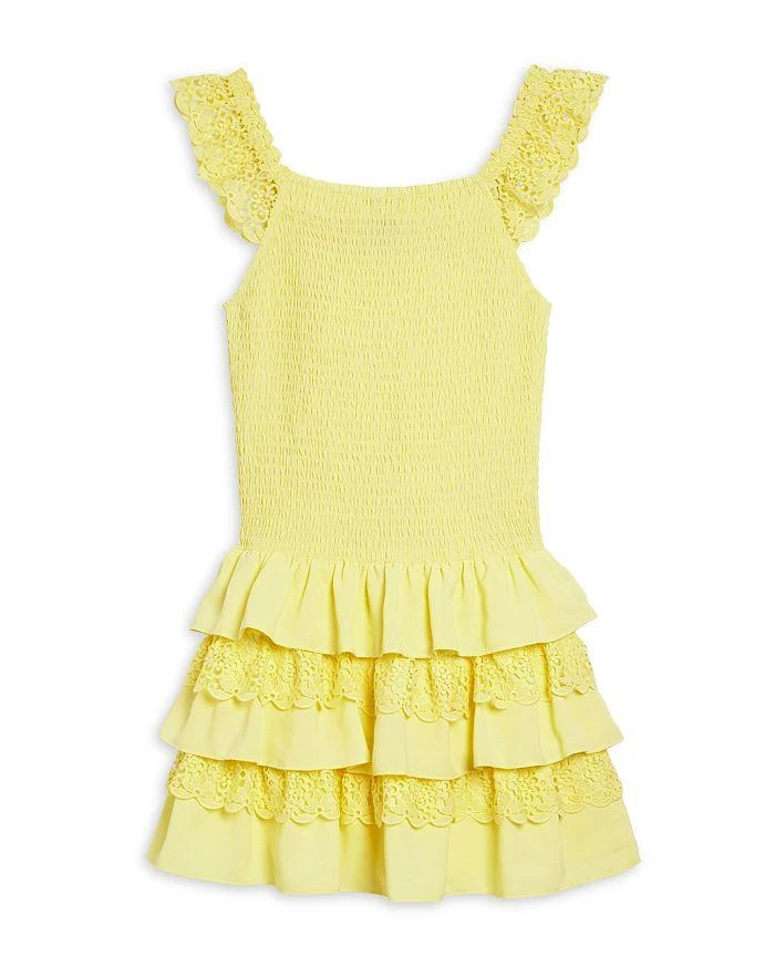 商品AQUA|Girls' Sleeveless Smocked Dress, Little Kid, Big Kid - Exclusive,价格¥242,第2张图片详细描述