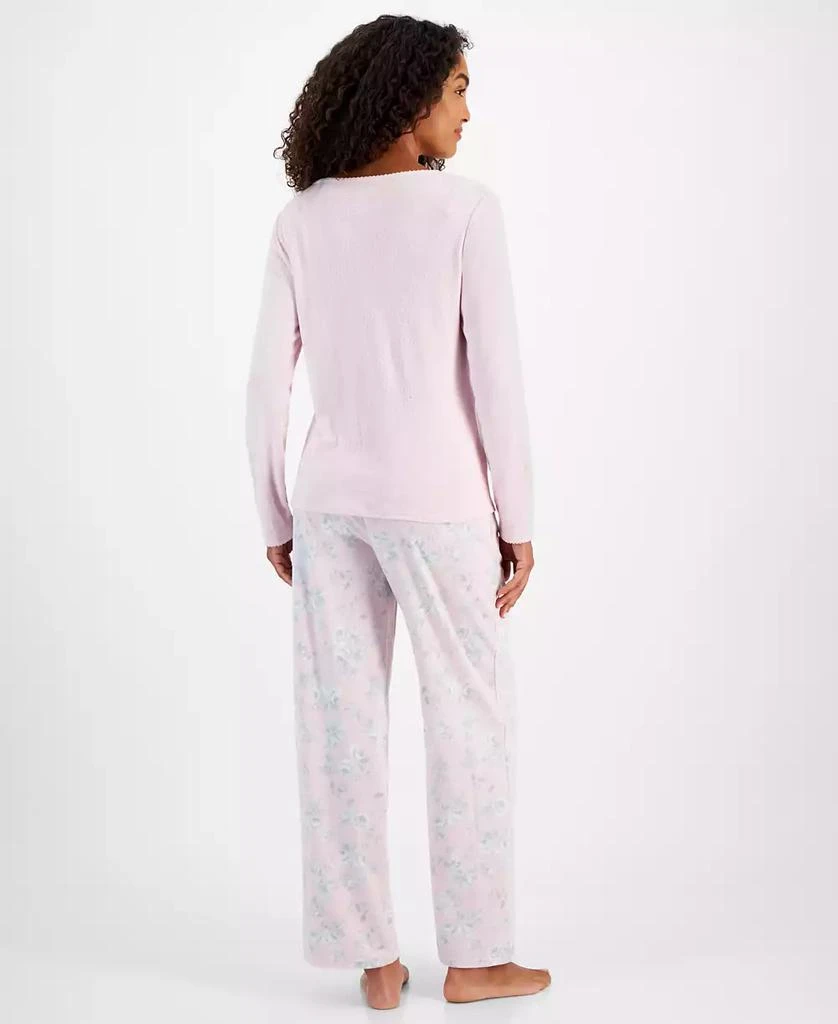 商品Charter Club|Women's Printed Fleece Pajama Pants, Created for Macy's,价格¥76,第2张图片详细描述