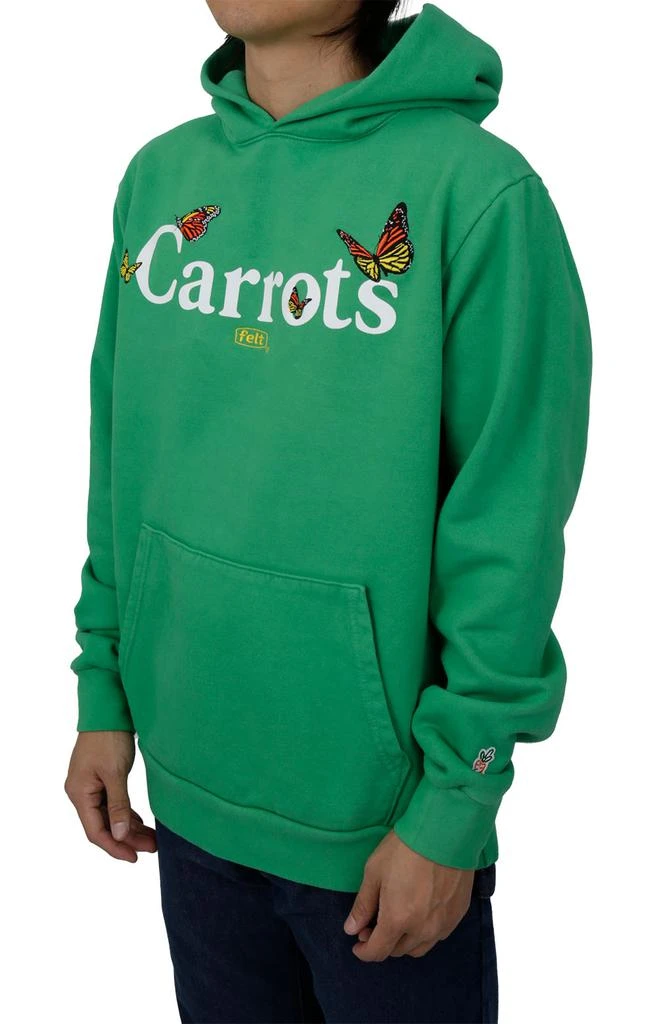 商品Felt x Carrots|Butterfly Carrots Pullover Hoodie - Green,价格¥413,第2张图片详细描述